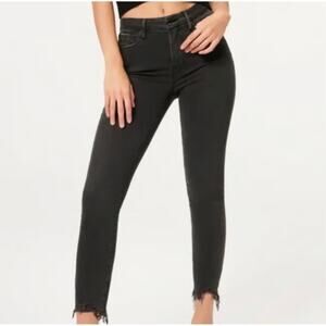 Good American Black Good Waist Crop Jeans - 2